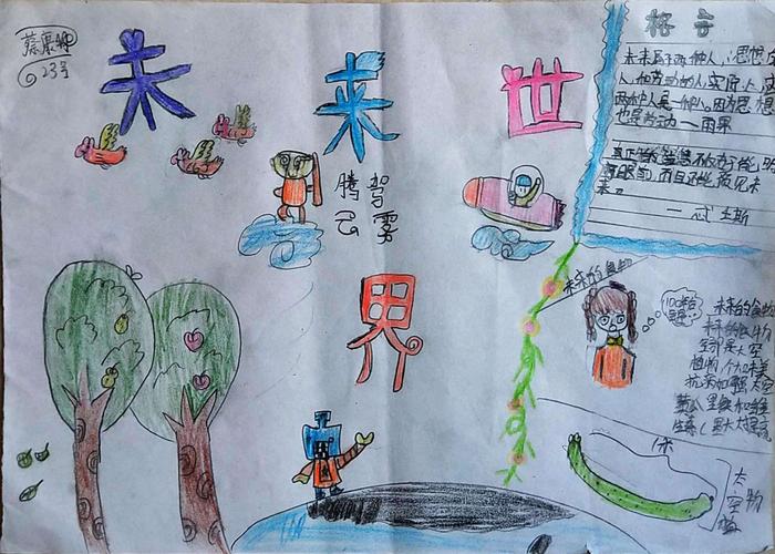 未来世界科学手抄报 未来世界手抄报