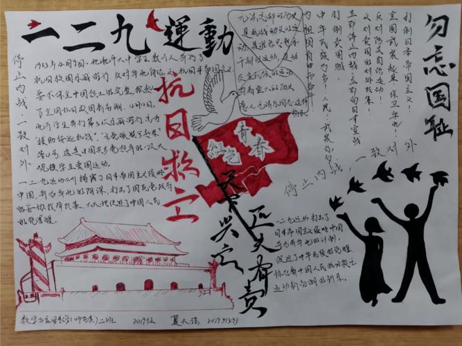 12.9简单的手抄报 简单的手抄报