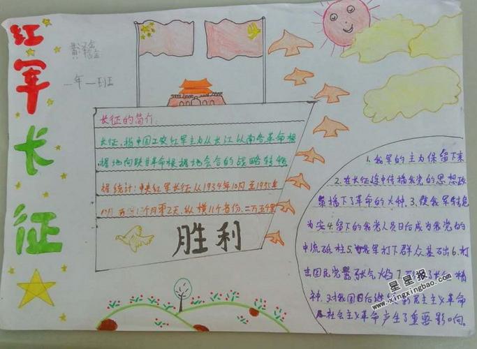 长征胜利8o周年的手抄报 抗战胜利手抄报