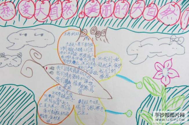 最简单漂亮的大自然手抄报 简单漂亮的手抄报