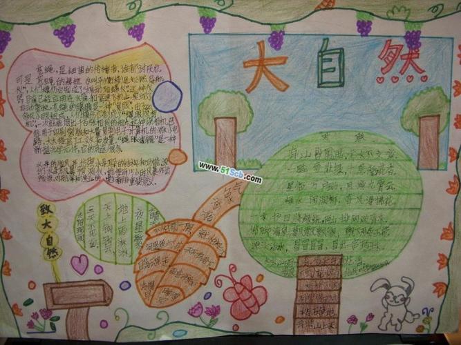 最简单漂亮的大自然手抄报 简单漂亮的手抄报
