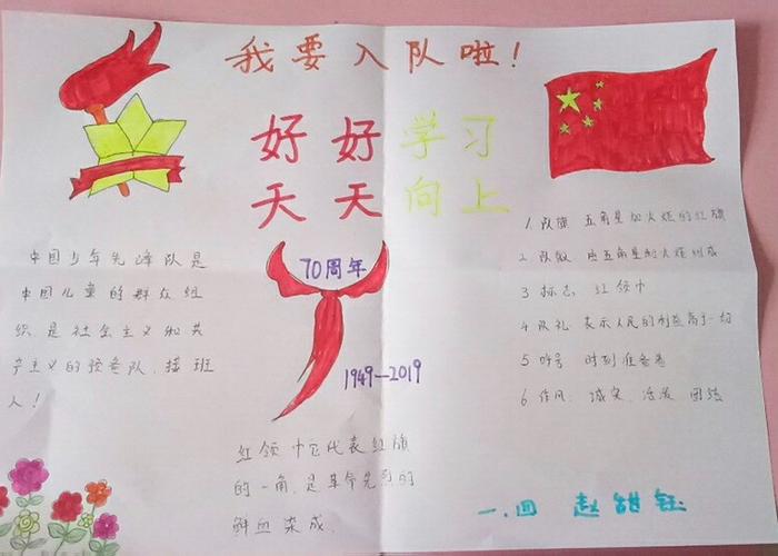 建队日又简单又好看的手抄报 简单好看的手抄报