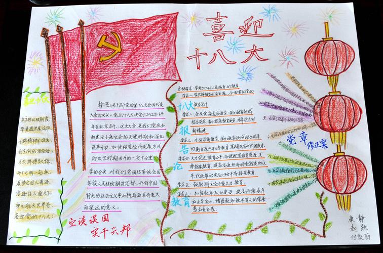 幼儿园喜迎十八大的手抄报 喜迎十八大手抄报
