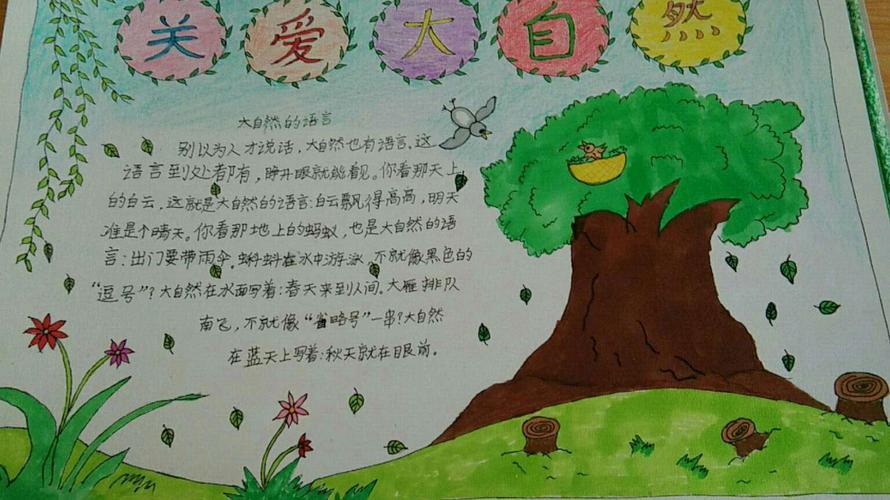 最简单漂亮的大自然手抄报 简单漂亮的手抄报