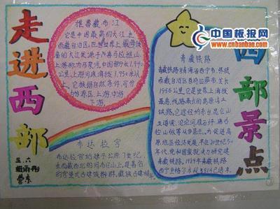怎么画走进西部的手抄报 关于西部的手抄报