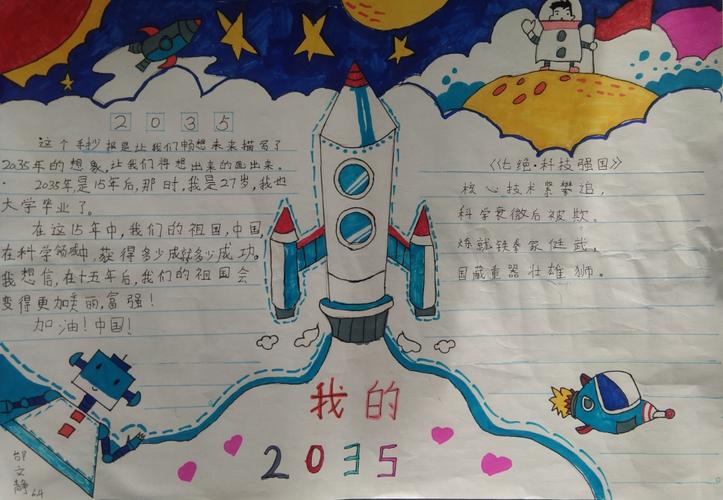 我的二0三五手抄报 我的手抄报