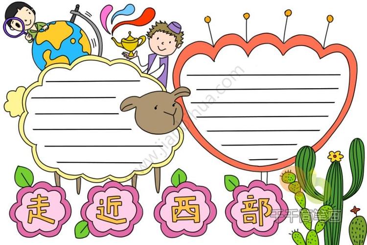 怎么画走进西部的手抄报 关于西部的手抄报