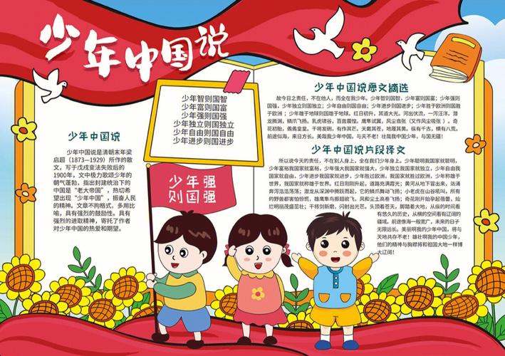 中国少年说手抄报 美德少年手抄报