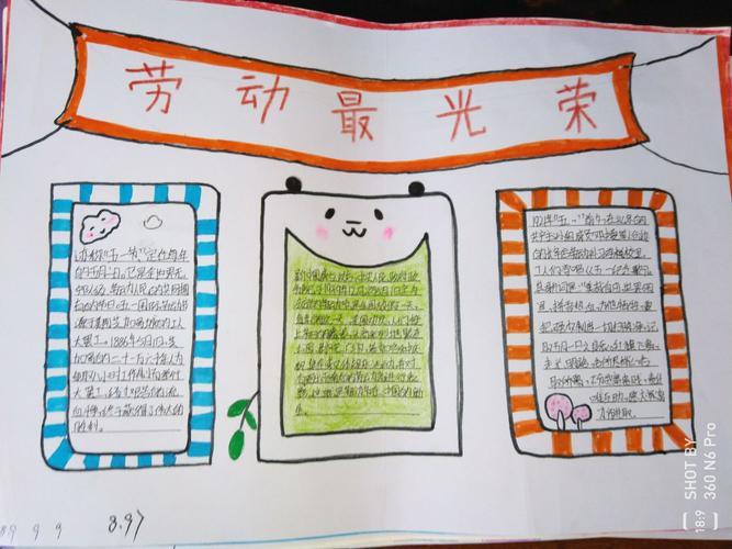 劳动美简单美丽一等奖手抄报 一等奖手抄报