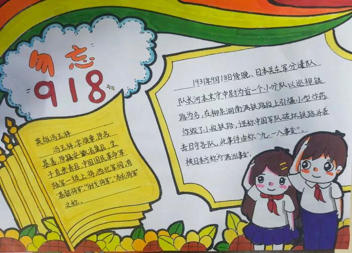 难忘九一八勿忘国耻手抄报 勿忘国耻手抄报