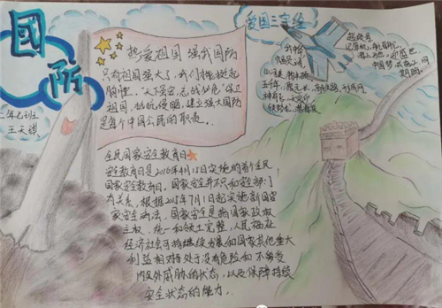 有关反间防谍的手抄报 手抄报简单又漂亮