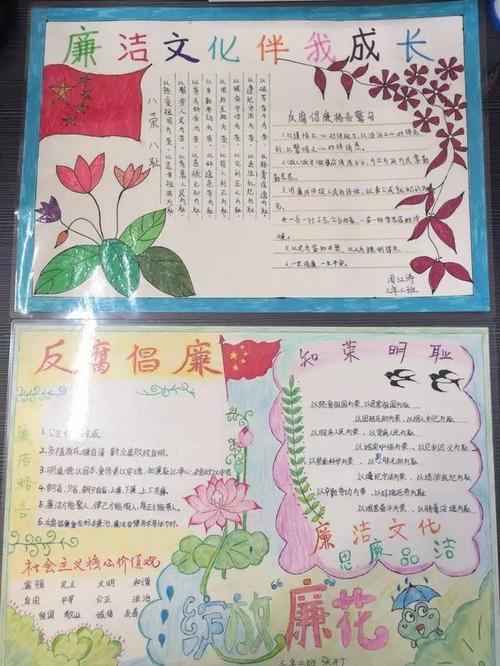 反腐倡廉文案手抄报 反腐倡廉手抄报