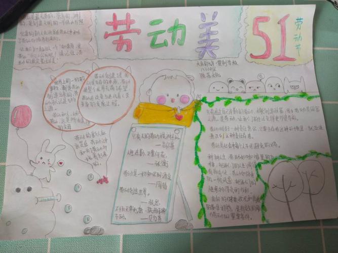 劳动美简单美丽一等奖手抄报 一等奖手抄报