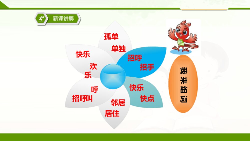 人教版一年级语文下册树和喜鹊PPT课件5