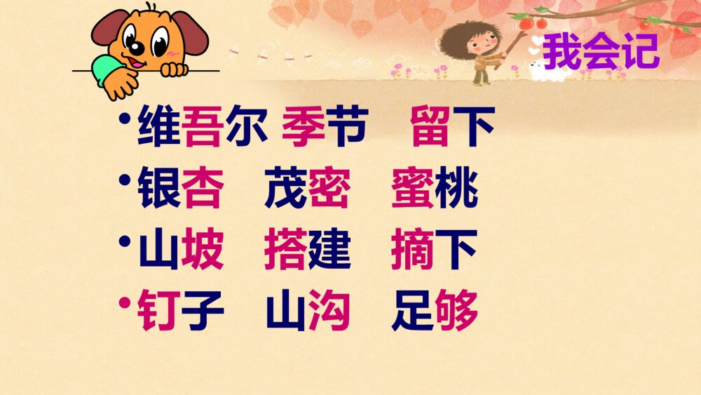 二年级语文下册葡萄沟课件PPT5