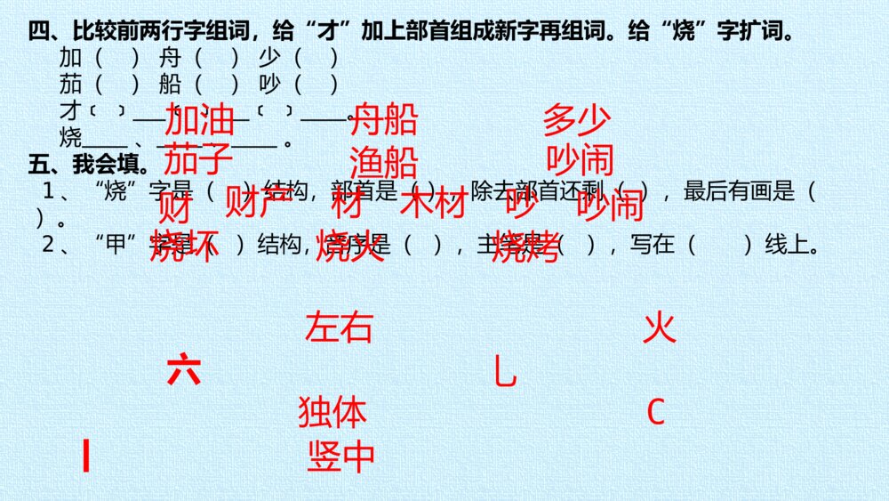 二年级语文下册 第三单元 复习课件PPT8