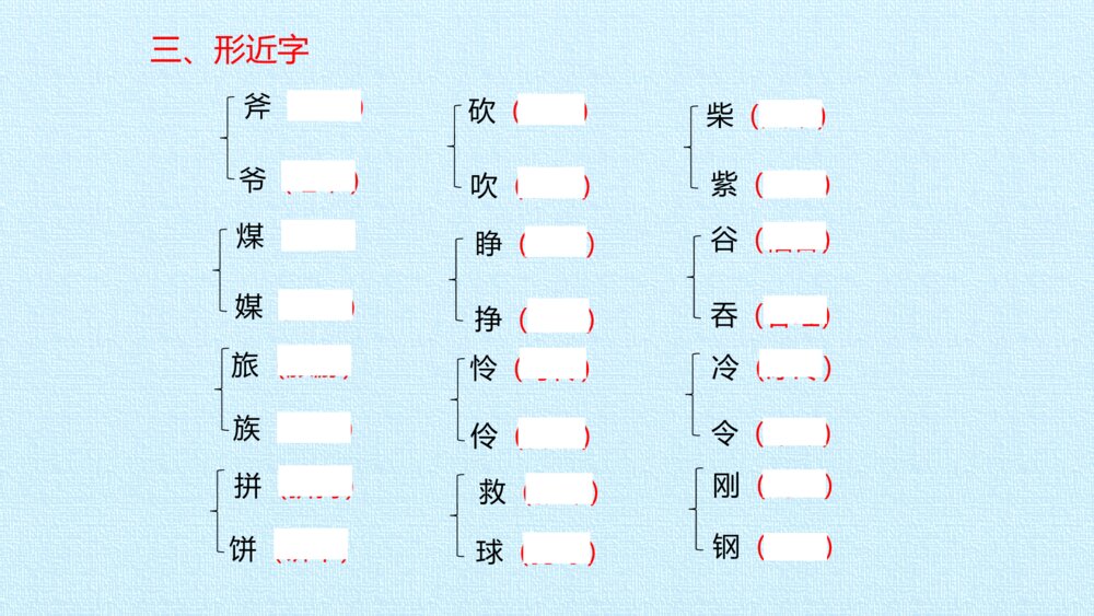 三年级语文上册 第三单元 复习课件PPT4