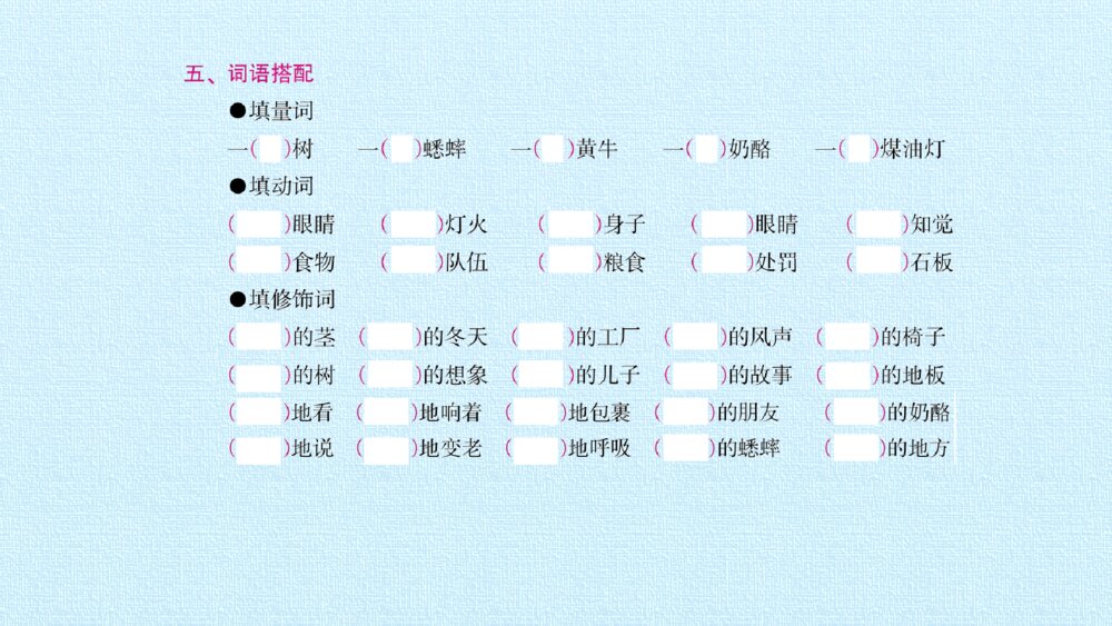 三年级语文上册 第三单元 复习课件PPT6