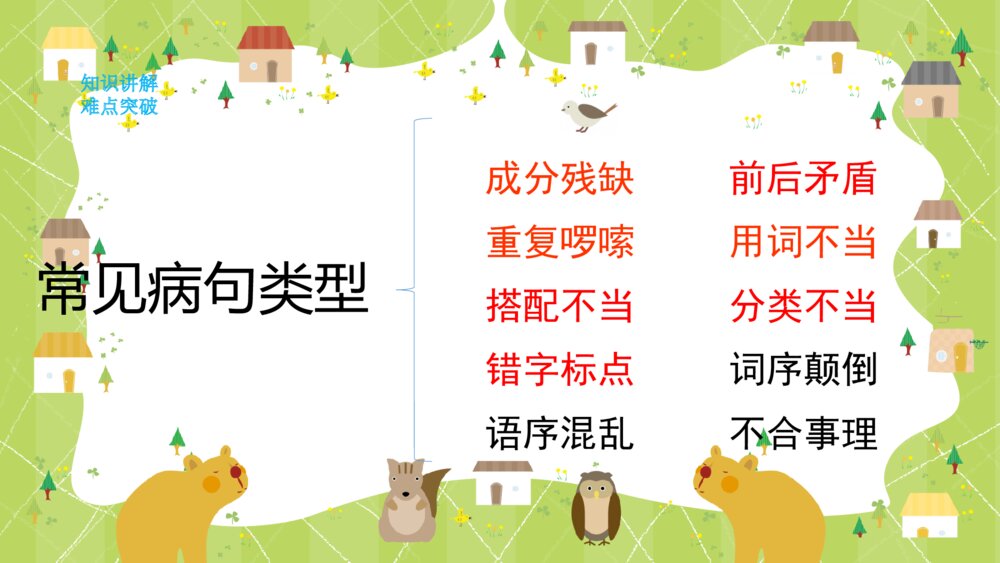 人教版三年级语文上册 语文园地三《修改病句》PPT课件5