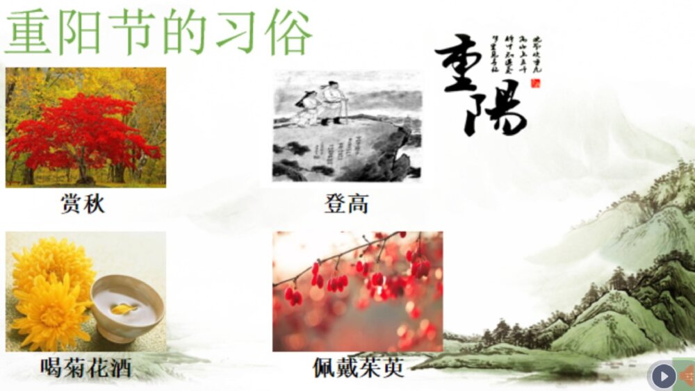 统编版语文三年级下册 九月九日忆山东兄弟 PPT课件2