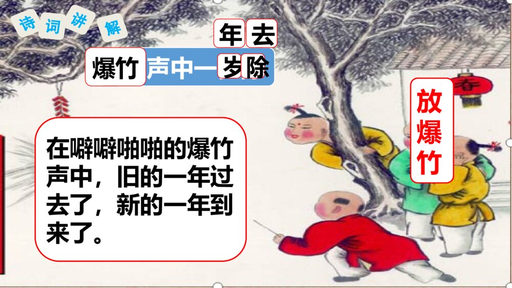 部编版三年级语文下册第三单元 元日 PPT课件10