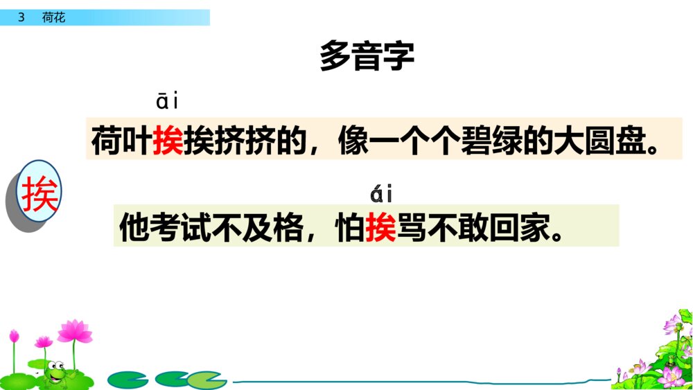 人教版语文三年级下册 荷花 PPT课件9
