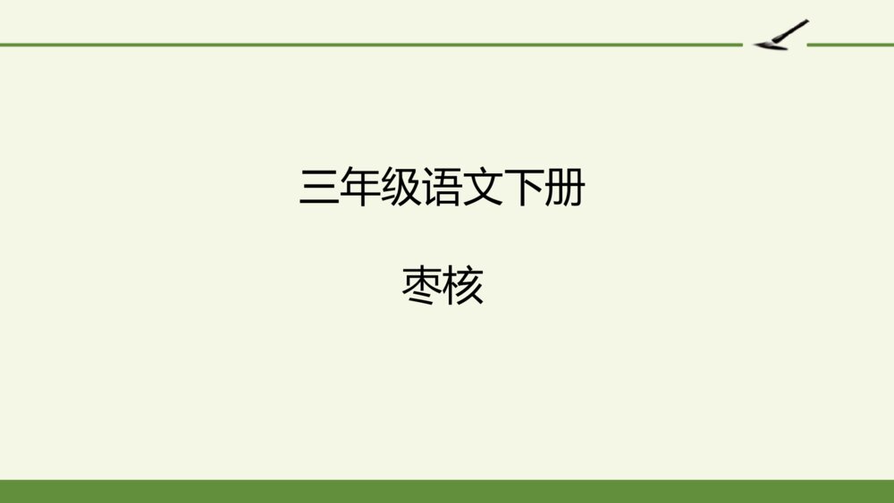 三年级语文下册 枣核 PPT课件