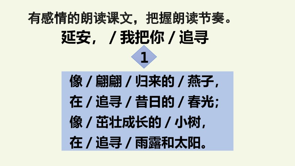 四年级语文上册 第七单元 延安，我把你追寻 PPT课件9
