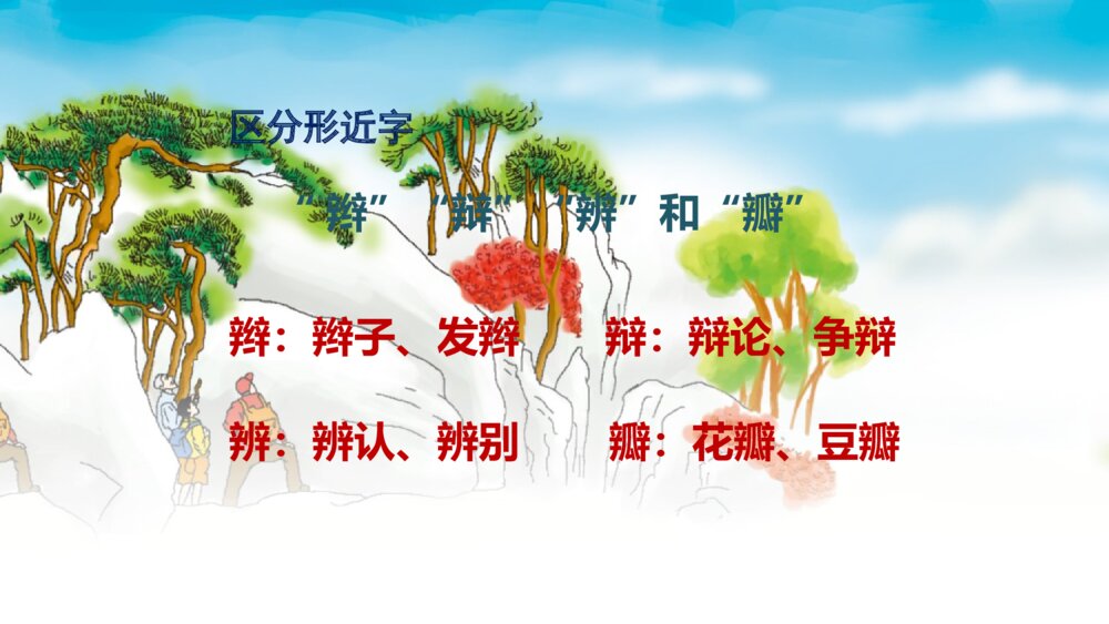 小学四年级语文上册 第五单元 17 爬天都峰 PPT课件8