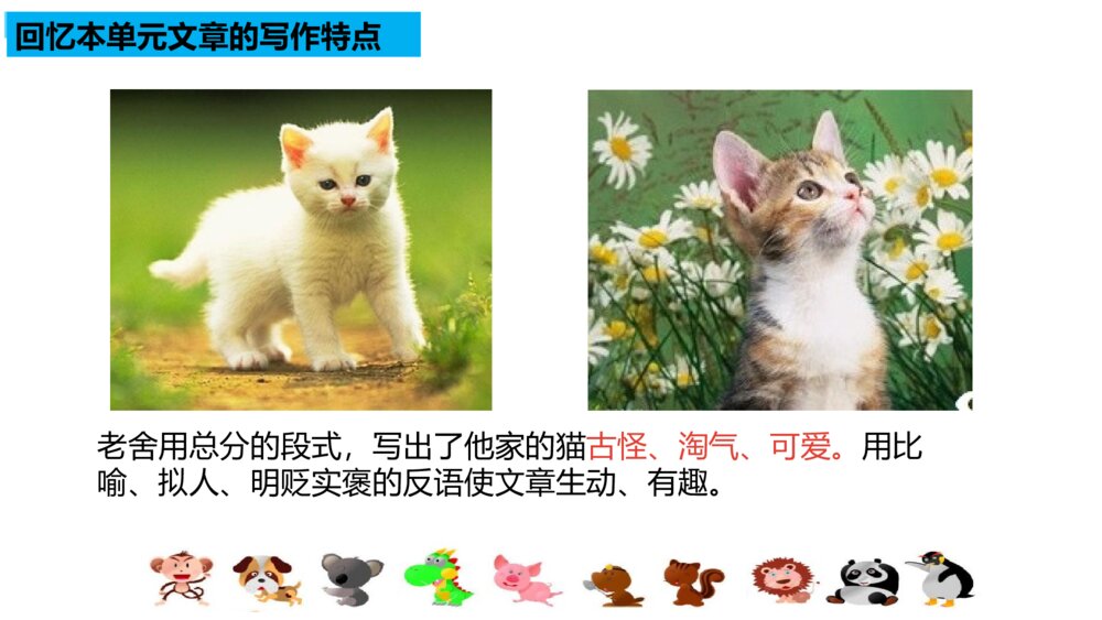 四年级语文下册部编版 习作:我的动物朋友PPT课件9