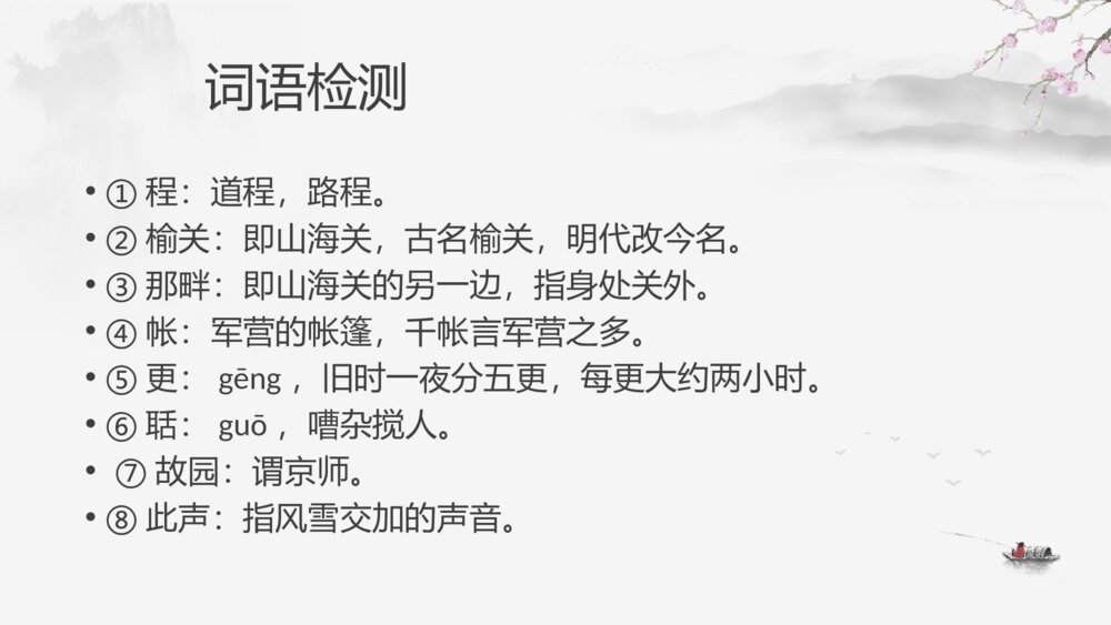 五年级语文上册 古诗三首 长相思 PPT课件6