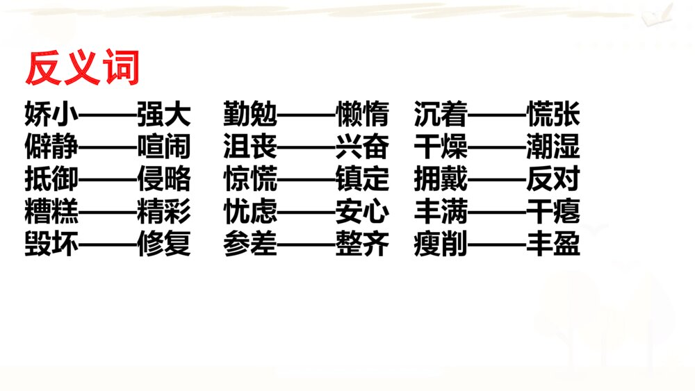 六年级语文上册 期末复习课件PPT 专题三 词语6