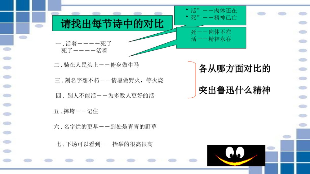 小学六年级语文上册 第八单元 有的人——纪念鲁迅有感 PPT课件7