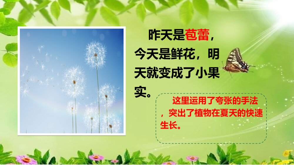 小学语文六年级上册《夏天里的成长》PPT课件10