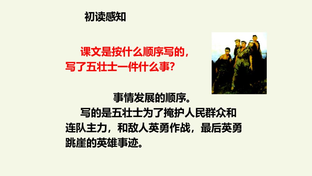 六年级语文上册 狼牙山五壮士 PPT课件3