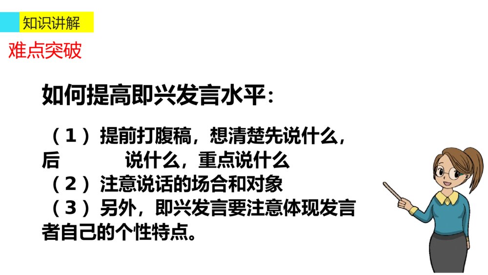 六年级语文下册 第四单元 口语交际 即兴发言 PPT课件7