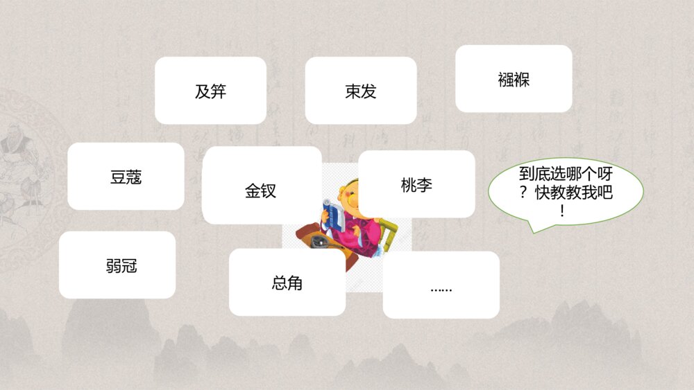 六年级语文下册 中国古代年龄称谓 PPT课件3