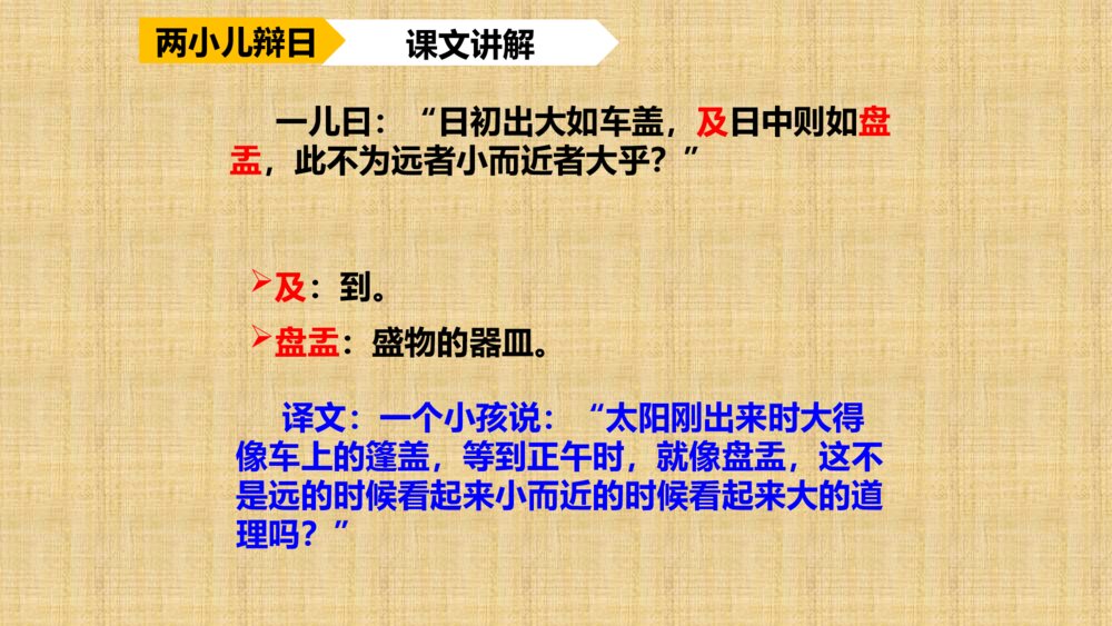语文六年级下册 第五单元 两小儿辩日 PPT课件9