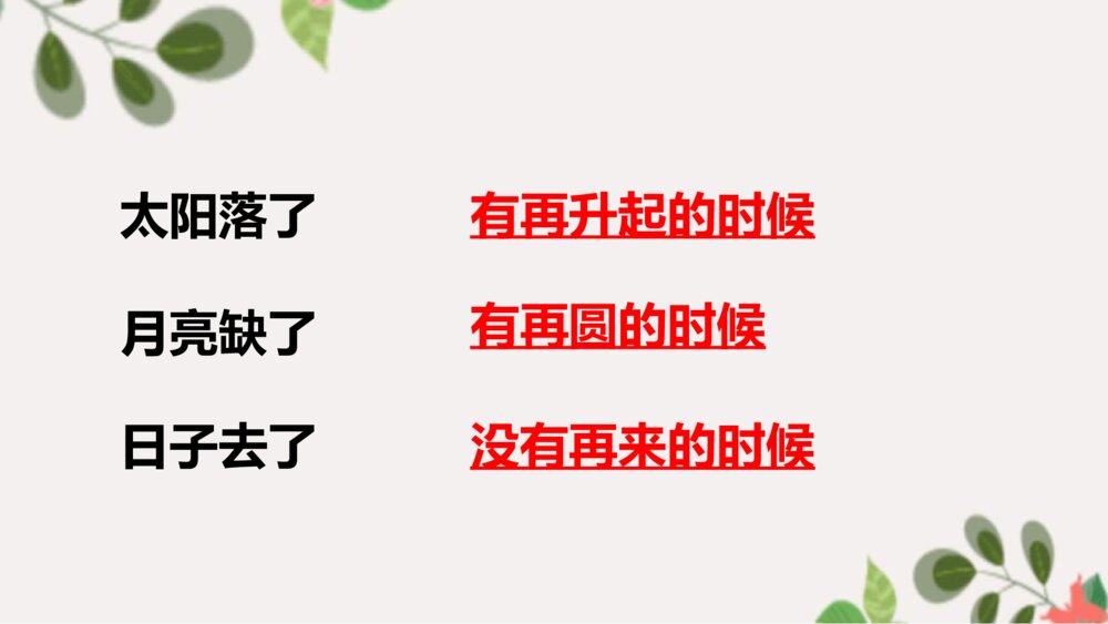 小学六年级语文下册 第八课 匆匆 ppt课件9